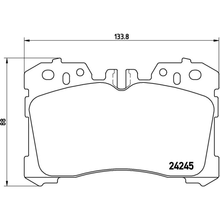 BREMBO Bremsklötze VA P 83 075 BREMBO Bremsklötze VA P 83 075