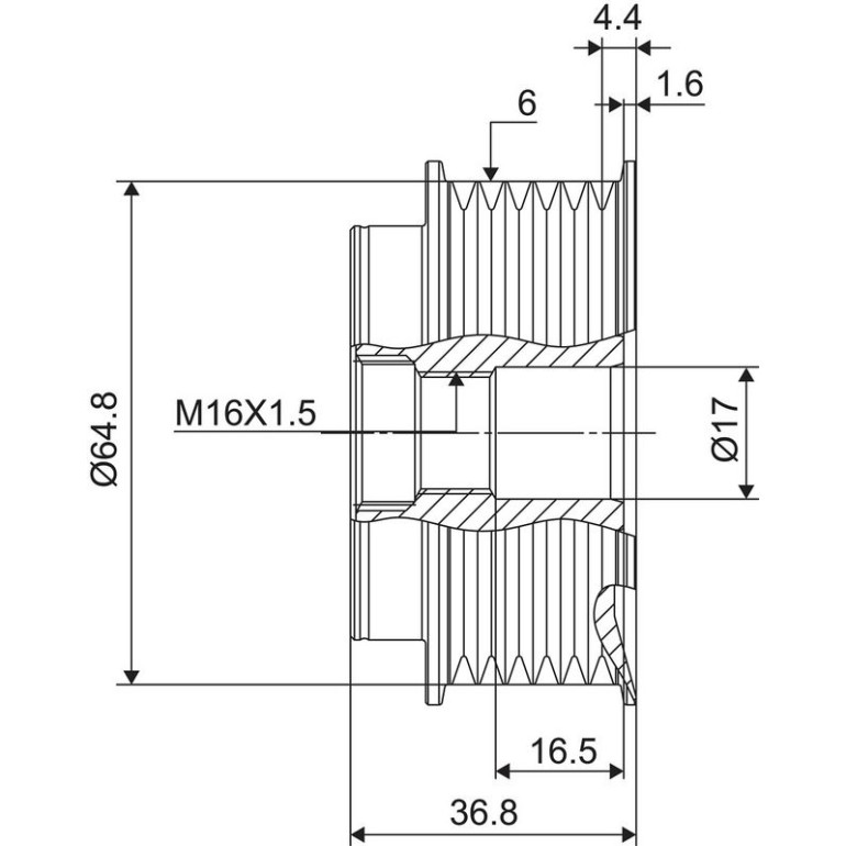 Generatorfreilauf 588107 Generatorfreilauf 588107