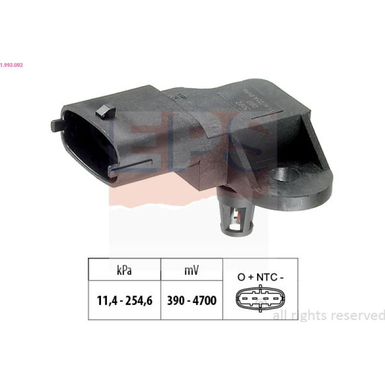Luftdrucksensor, Saugrohrdruck 1.993.092 Luftdrucksensor, Saugrohrdruck 1.993.092