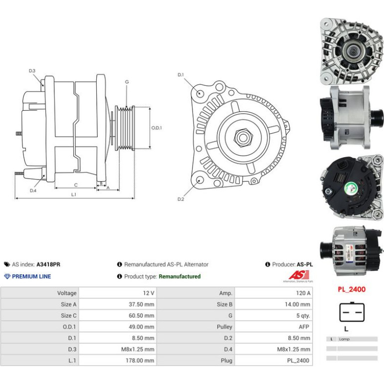 Generator A3418PR Generator A3418PR
