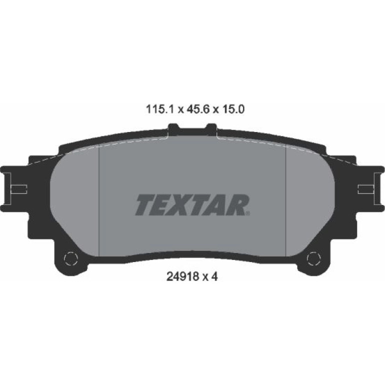 Bremsbelagsatz Lexus T. Rx 09 2491801 Bremsbelagsatz Lexus T. Rx 09 2491801
