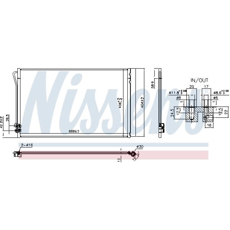 Kondensator PKW 941054 Kondensator PKW 941054