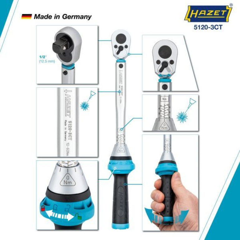 HAZET Drehmomentschlüssel 5120-3CT HAZET Drehmomentschlüssel 5120-3CT
