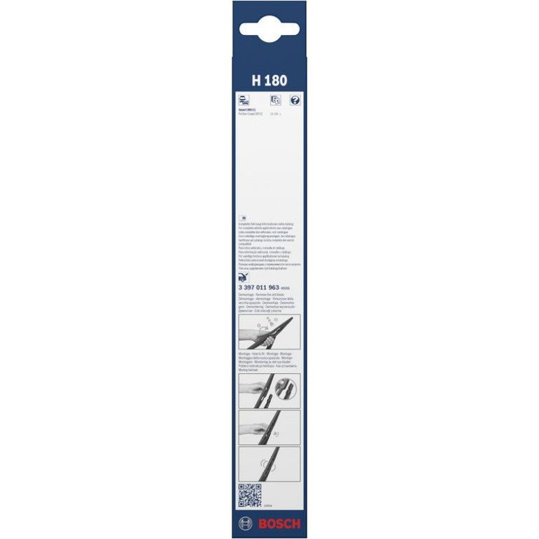 Bosch Heckscheibenwischer H180 3397011963 Bosch Heckscheibenwischer H180 3397011963