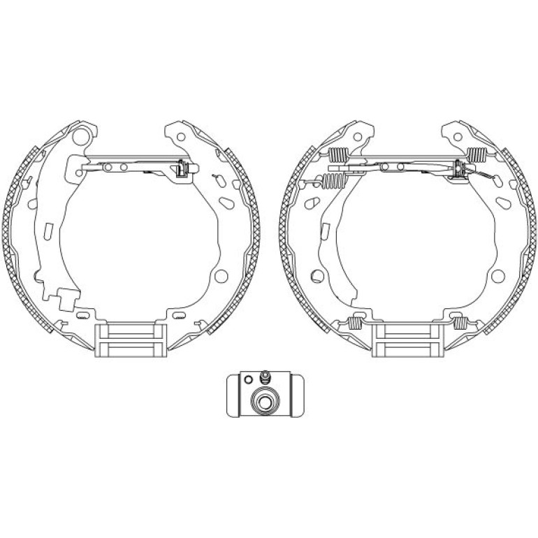 Satz Bremsbacken Citroen C2/C3 05 84061602