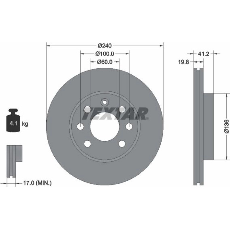 Bremsscheibe Opel P. Corsa C 92111403 Bremsscheibe Opel P. Corsa C 92111403