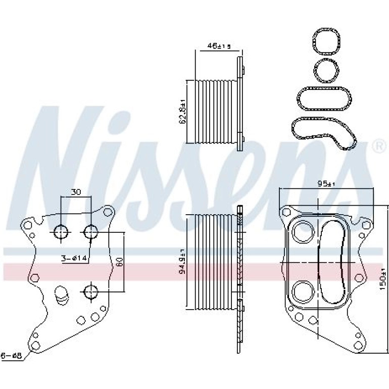 Ölkühler PKW 90991 Ölkühler PKW 90991