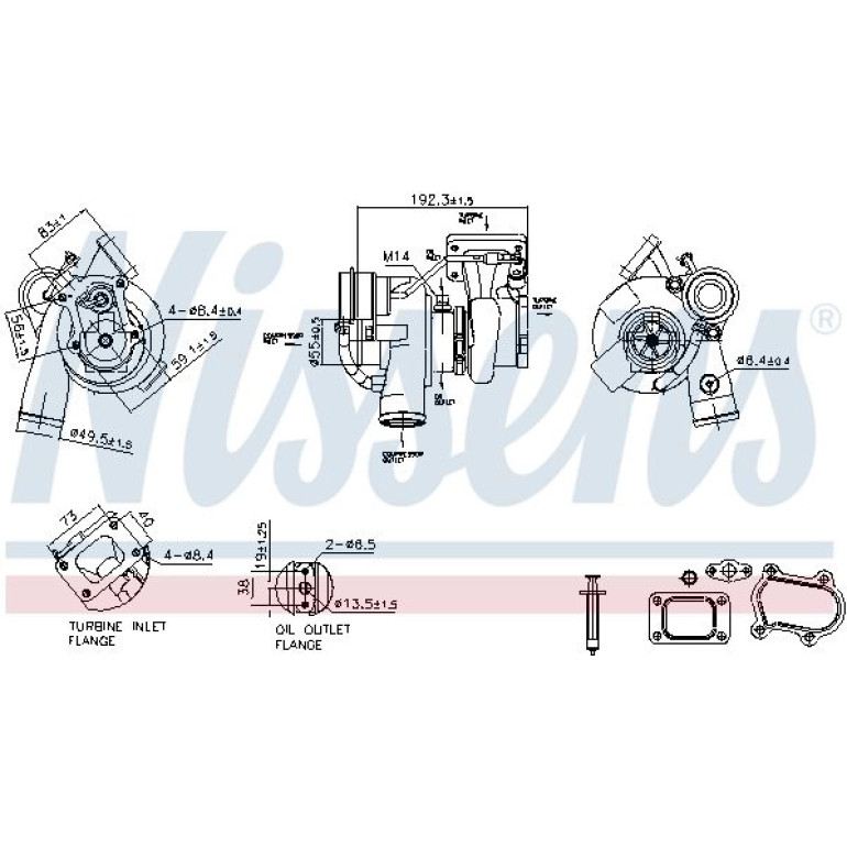 NISSENS Turbolader 93528 NISSENS Turbolader 93528