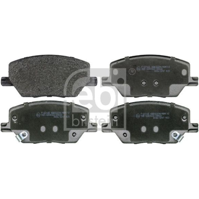 FEBI BILSTEIN Bremsbelagsatz, Scheibenbremse 116381 FEBI BILSTEIN Bremsbelagsatz, Scheibenbremse 116381