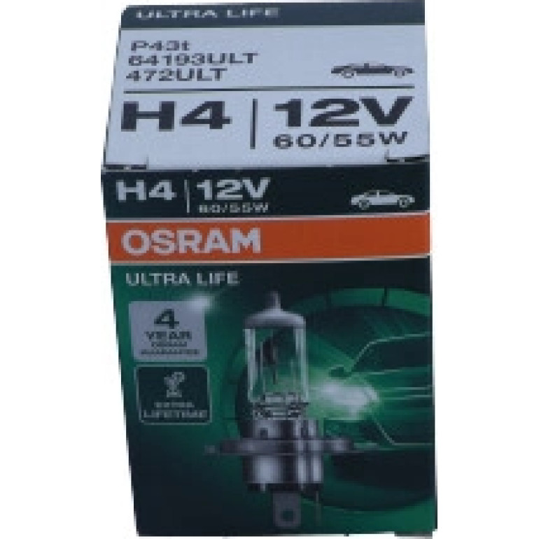 H4 OSRAM 12V 60/55W P43T UL 64193ULT H4 OSRAM 12V 60/55W P43T UL 64193ULT