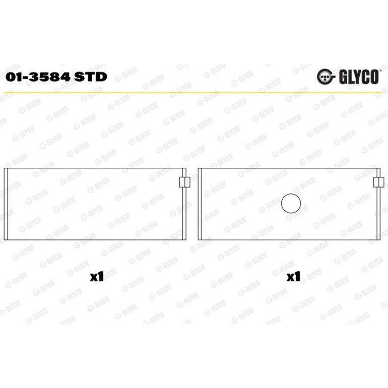 GLYCO Pleuellager 01-3584 STD GLYCO Pleuellager 01-3584 STD