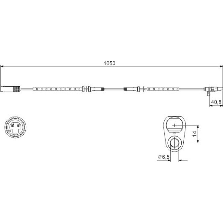 Sensor, Raddrehzahl 0 986 594 512 Sensor, Raddrehzahl 0 986 594 512