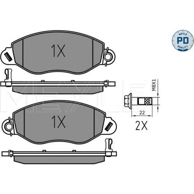 Bremsbelagsatz Ford P. Transit 00- (P.Nap¨D)Ohne Sensor 025 234 3418/PD Bremsbelagsatz Ford P. Transit 00- (P.Nap¨D)Ohne Sensor 025 234 3418/PD