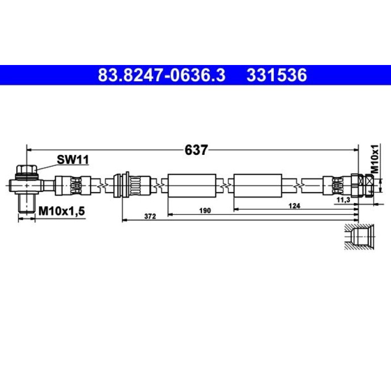 Bremsschlauch 83.8247-0636.3