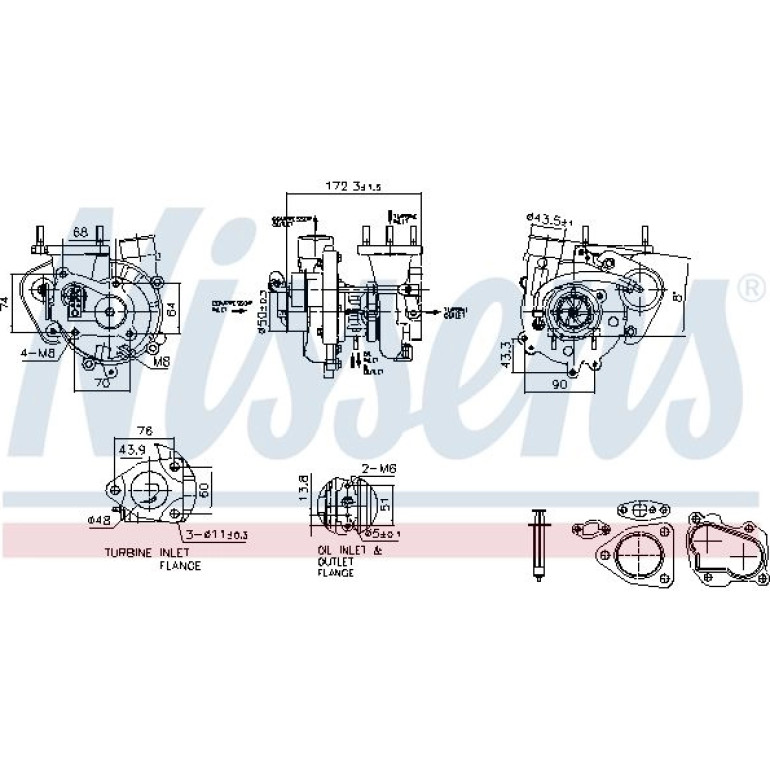 NISSENS Turbolader 93544 NISSENS Turbolader 93544
