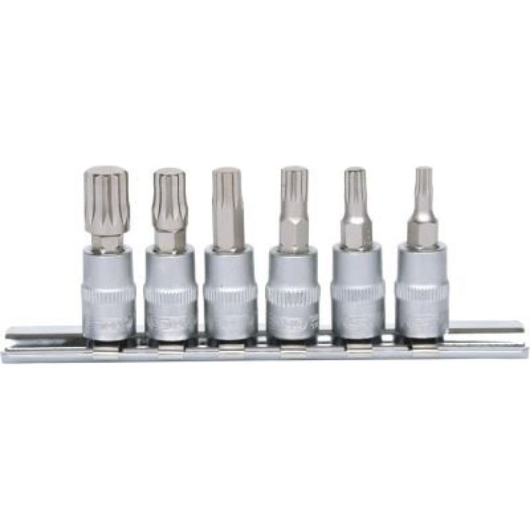 KS TOOLS 1/4 Bit-Steckschlüsselsatz, XZN-Profil, 6-teilig, M4-M10 911.1547 KS TOOLS 1/4 Bit-Steckschlüsselsatz, XZN-Profil, 6-teilig, M4-M10 911.1547