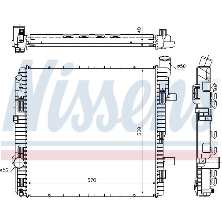 Wasserkühler LKW 62626A Wasserkühler LKW 62626A