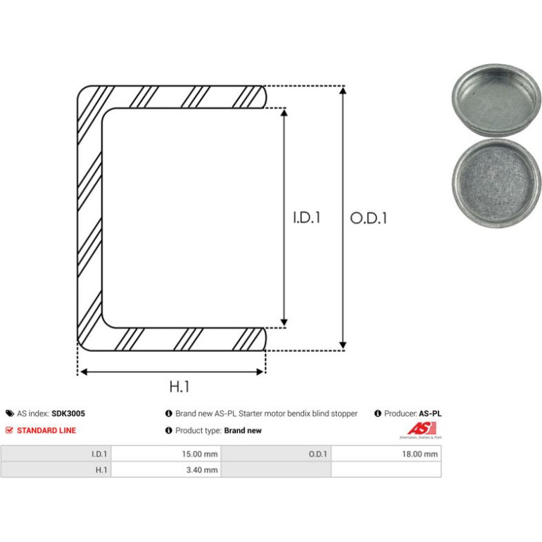 Reparatursatz, Starter SDK3005 Reparatursatz, Starter SDK3005