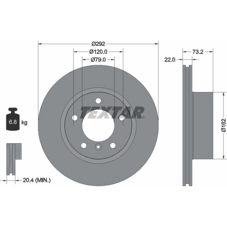 Bremsscheibe Bmw S. 1 (E81, E82, E82, E87), 3 (E90) 1.6I/2.0 11/03 92132805 Bremsscheibe Bmw S. 1 (E81, E82, E82, E87), 3 (E90) 1.6I/2.0 11/03 92132805