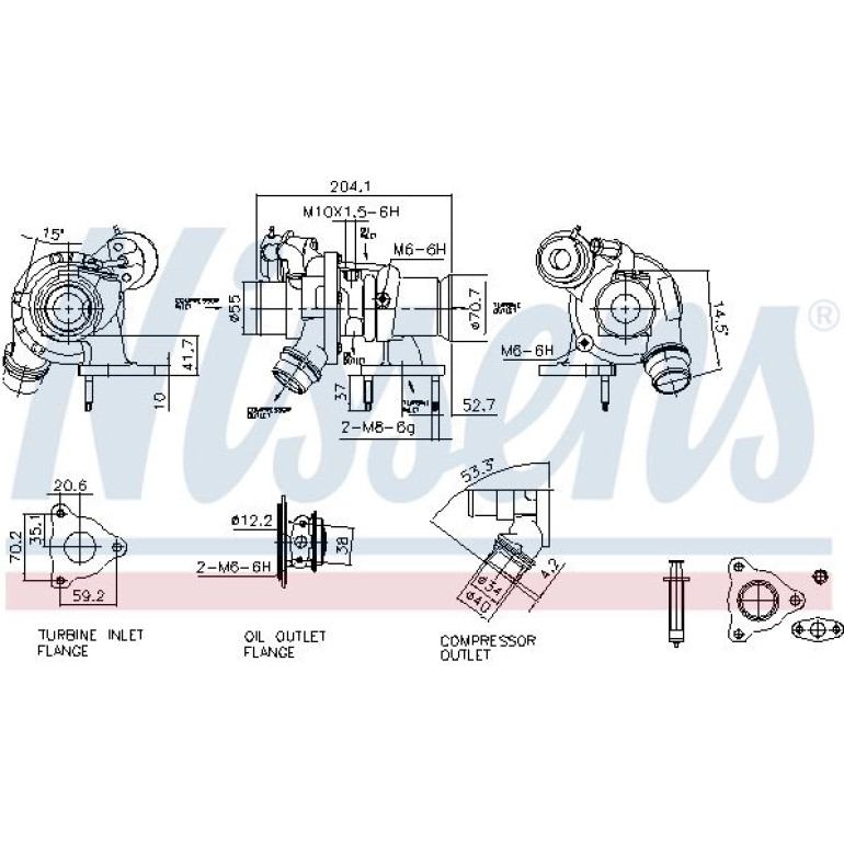 NISSENS Turbolader 93444 NISSENS Turbolader 93444