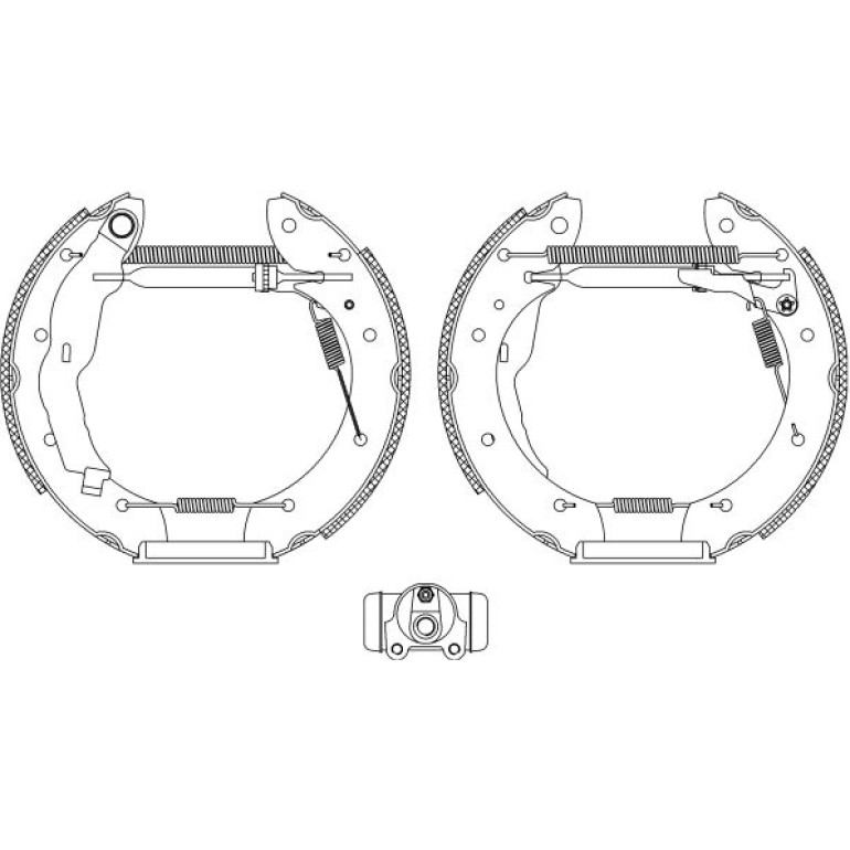 Satz Bremsbacken Renault Laguna 95 84050000 Satz Bremsbacken Renault Laguna 95 84050000