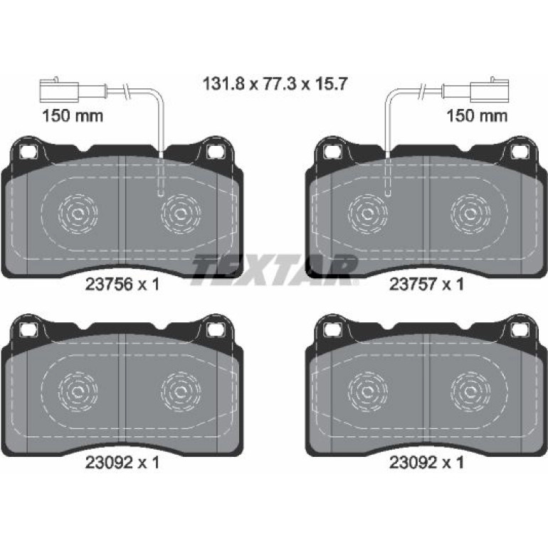 Bremsbelagsatz Alfa P. Giulietta 10- 1.4-1.8Tbi 2375601 Bremsbelagsatz Alfa P. Giulietta 10- 1.4-1.8Tbi 2375601