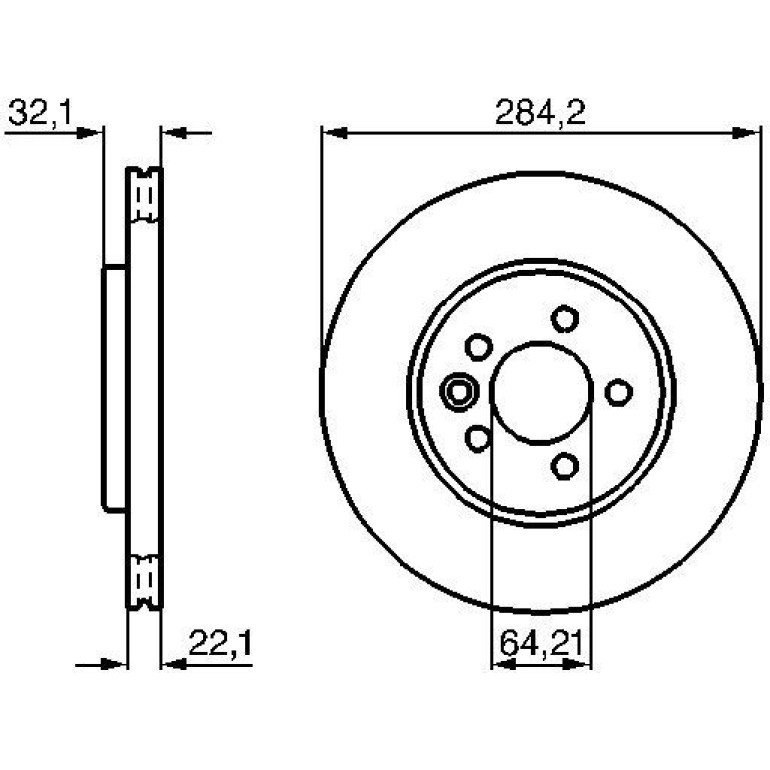 Bremsscheibe VA 0 986 478 314 Bremsscheibe VA 0 986 478 314