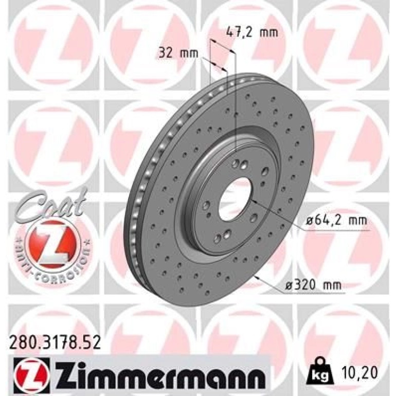 Bremsscheibe VA Sport 280.3178.52 Bremsscheibe VA Sport 280.3178.52
