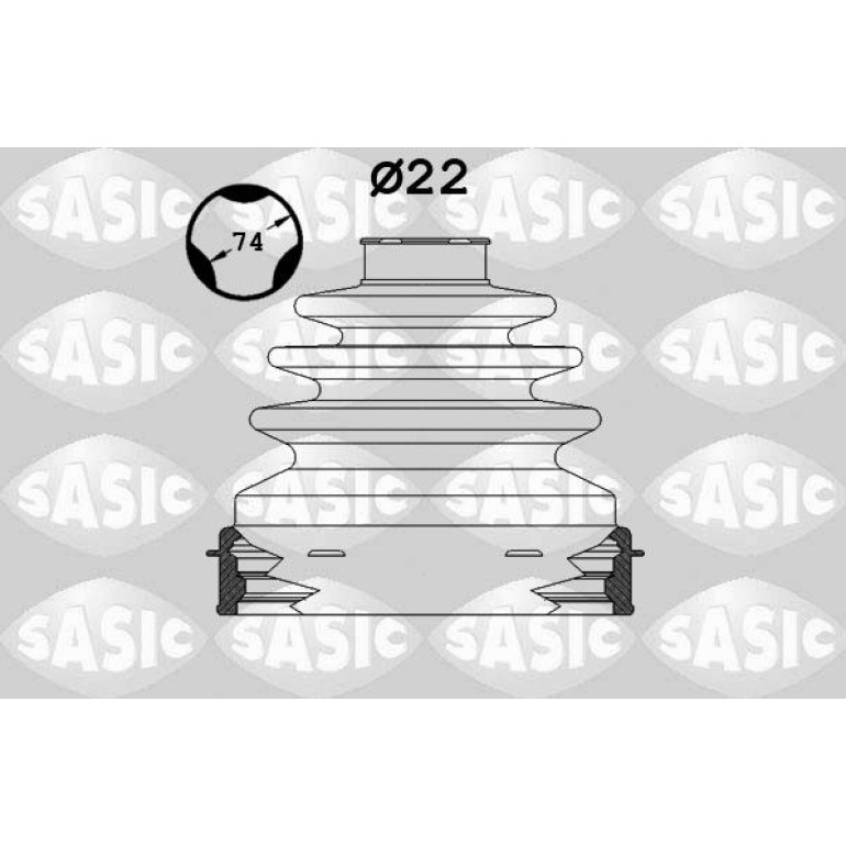 SASIC Faltenbalgsatz, Antriebswelle 1904005 SASIC Faltenbalgsatz, Antriebswelle 1904005