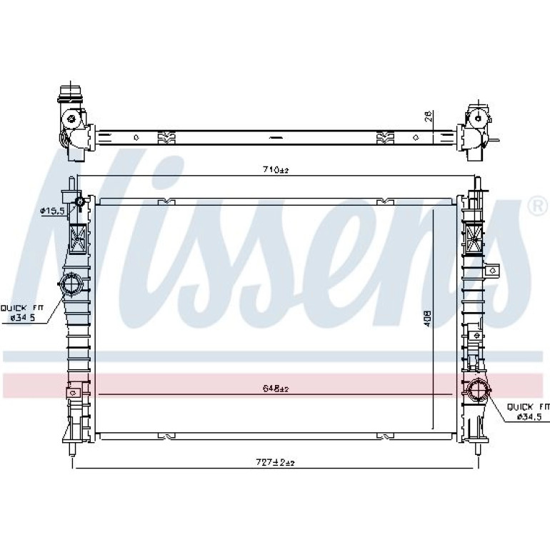 Wasserkühler PKW 636042 Wasserkühler PKW 636042