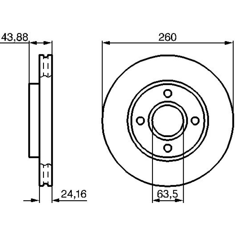 Bremsscheibe VA 0 986 478 671 Bremsscheibe VA 0 986 478 671