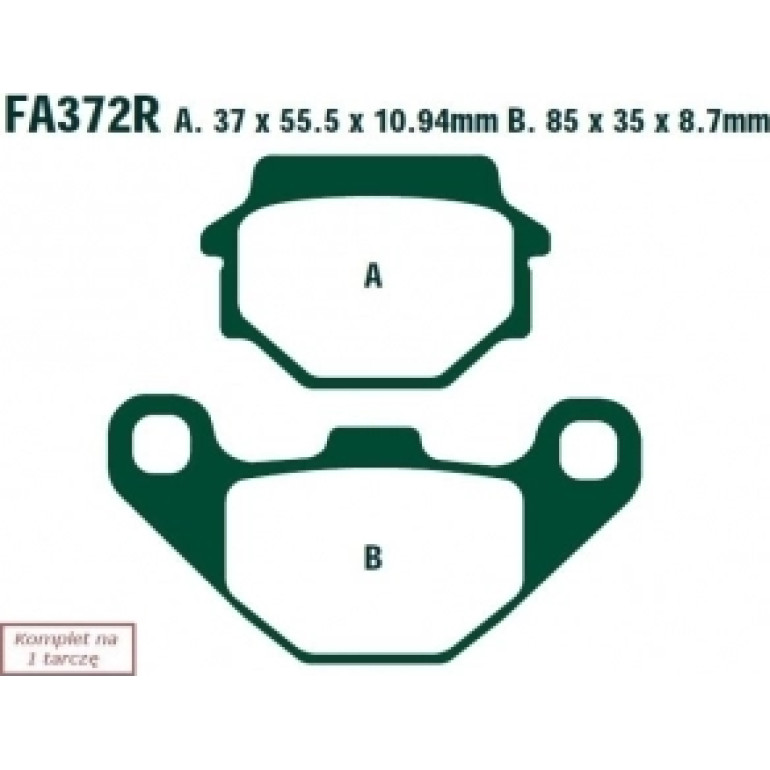 EBC Bremsklötze FA372R EBC Bremsklötze FA372R