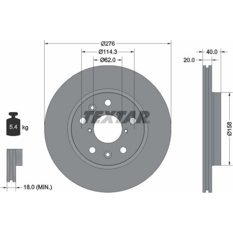 Bremsscheibe P.Suzuki Swift 05- 1,6 92204703
