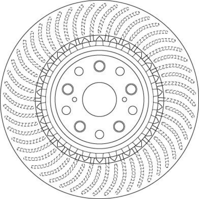 82 481 152 Bremsscheibe VA re DF6488S 82 481 152 Bremsscheibe VA re DF6488S