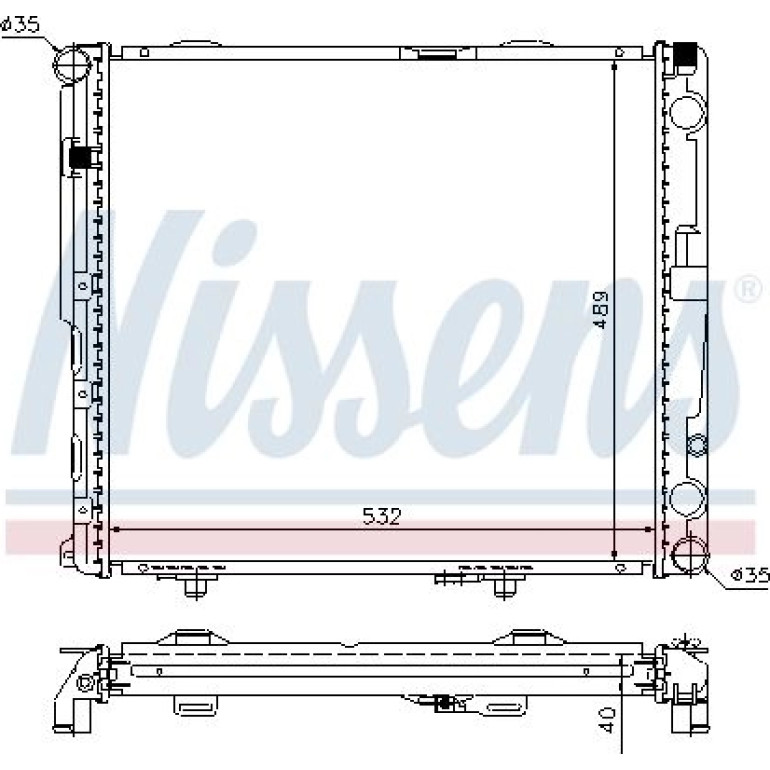 Wasserkühler PKW 62697A Wasserkühler PKW 62697A
