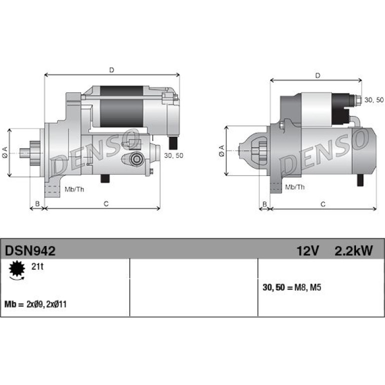 DENSO Anlasser DSN942 DENSO Anlasser DSN942