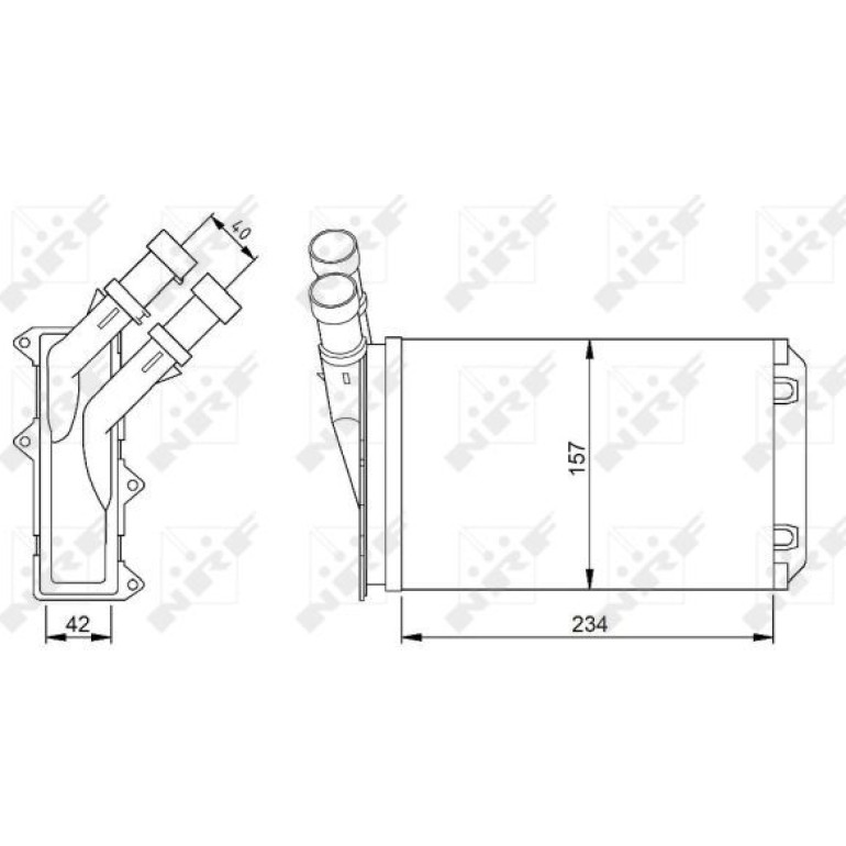 Wärmetauscher, Innenraumheizung 54308 Wärmetauscher, Innenraumheizung 54308