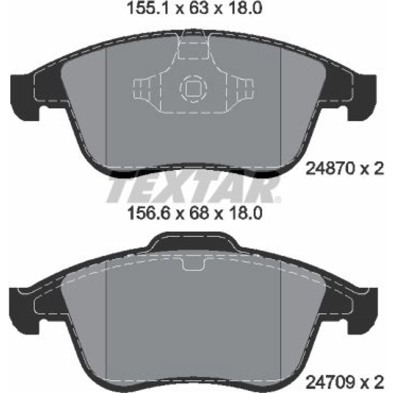 Bremsbelagsatz Renault P. Laguna 07- 2,0/3,0 Dci 2487001 Bremsbelagsatz Renault P. Laguna 07- 2,0/3,0 Dci 2487001