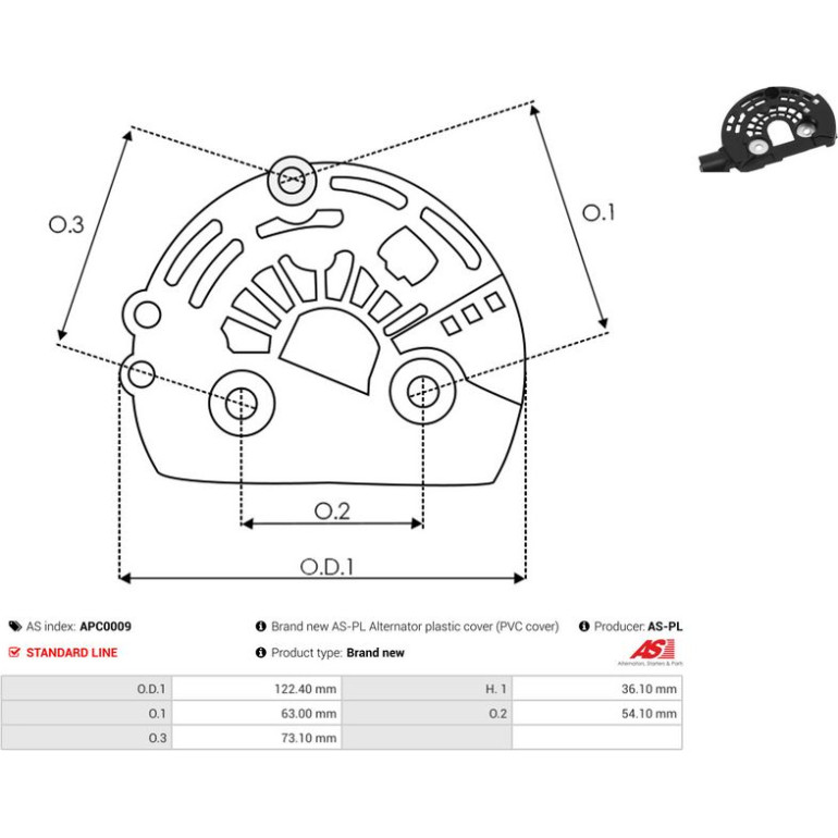 Schutzkappe, Generator APC0009 Schutzkappe, Generator APC0009