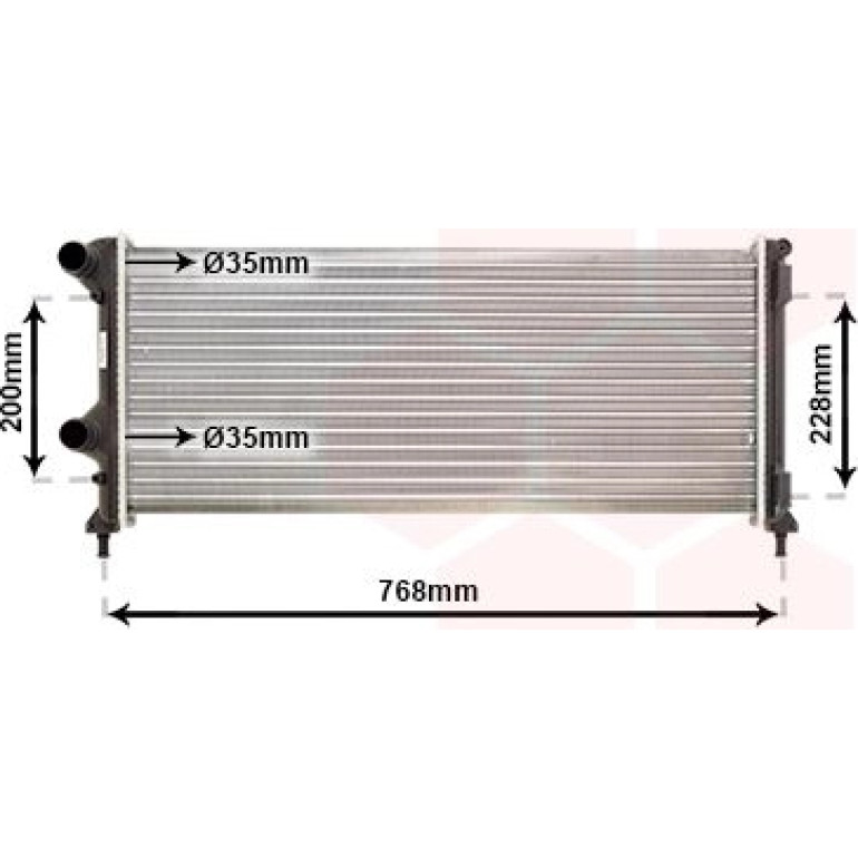 VAN WEZEL Kühler, Motorkühlung 17002250 VAN WEZEL Kühler, Motorkühlung 17002250