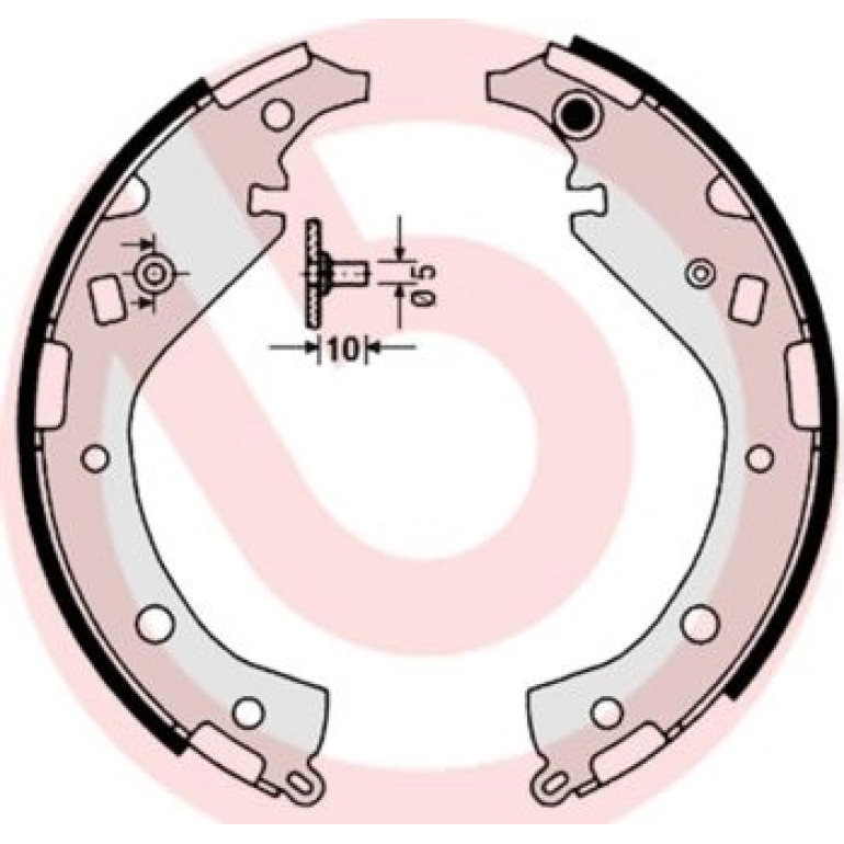 Bremsbackensatz HA S 83 549 Bremsbackensatz HA S 83 549