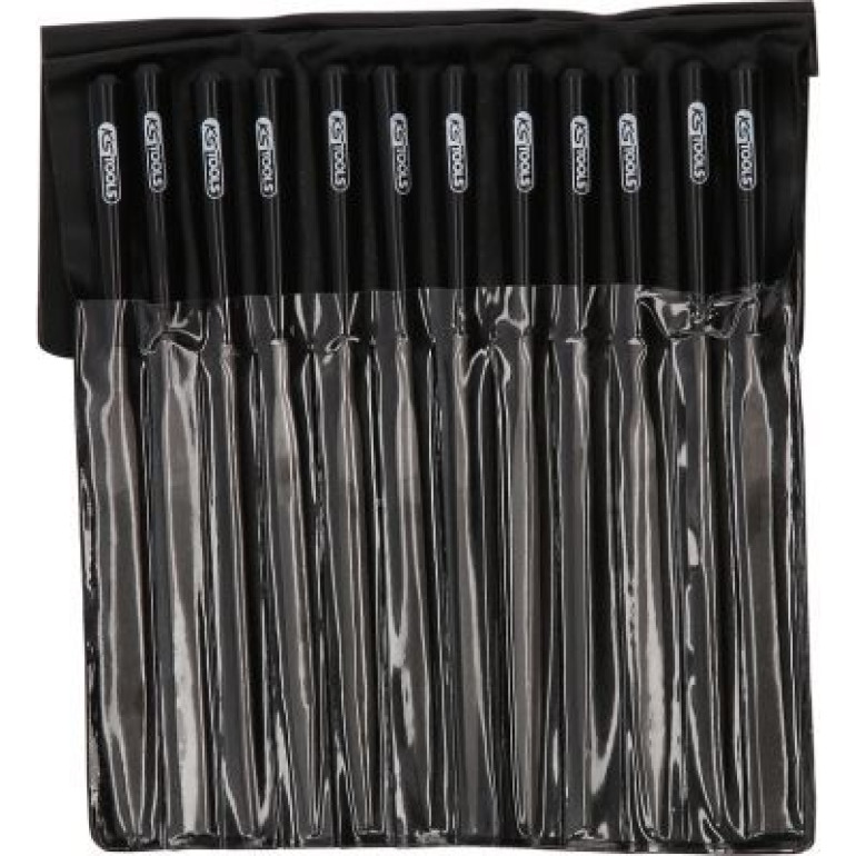 KS TOOLS Satz Nadelfeilen mit Kunststoffgriff, 12-teilig 140.3050 KS TOOLS Satz Nadelfeilen mit Kunststoffgriff, 12-teilig 140.3050