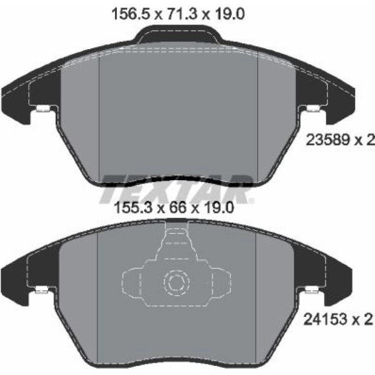 Bremsbelagsatz Citroen P. C4 2.0Hdi/308/3008/Rcz 2358901 Bremsbelagsatz Citroen P. C4 2.0Hdi/308/3008/Rcz 2358901