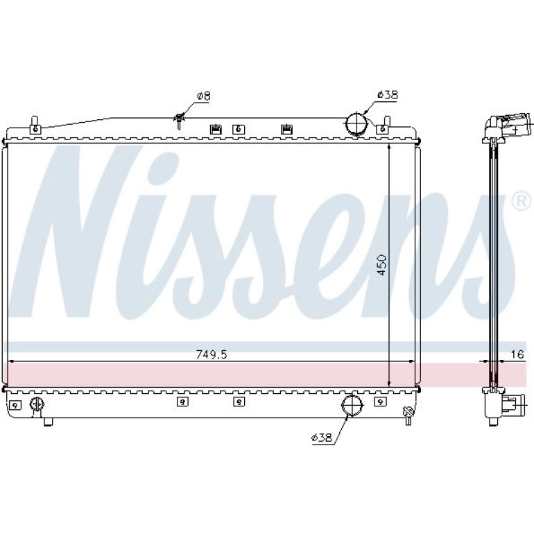 Wasserkühler PKW 646802 Wasserkühler PKW 646802