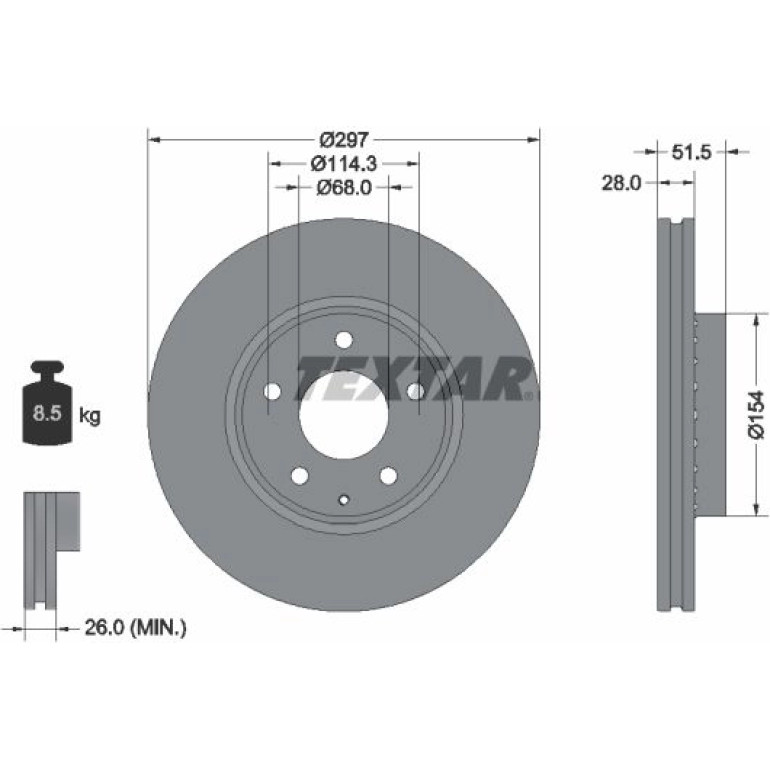 Bremsscheibe 92295003 Bremsscheibe 92295003