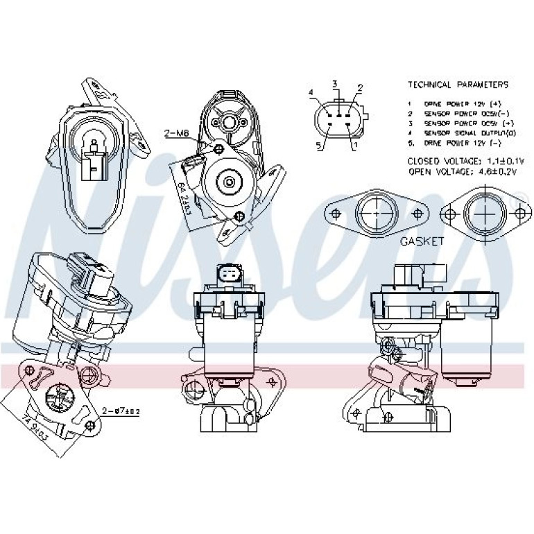NISSENS Agr-Ventil 98151 NISSENS Agr-Ventil 98151