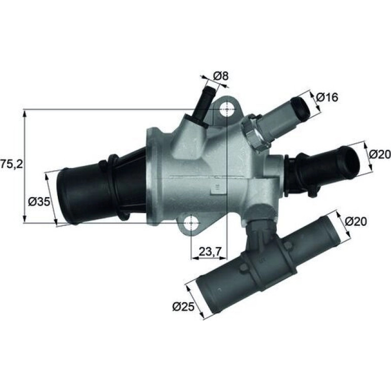Integralthermostat TI 168 88 Integralthermostat TI 168 88