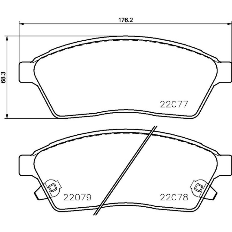 BREMBO Bremsklötze VA P 09 009 BREMBO Bremsklötze VA P 09 009