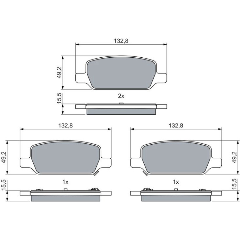 Bremsbelag 0 986 460 086 Bremsbelag 0 986 460 086