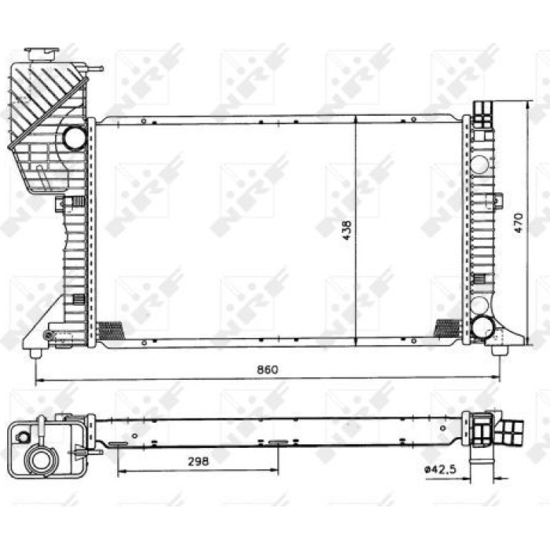 Kühler, Motorkühlung 50558 Kühler, Motorkühlung 50558